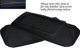 BLUE STITCH FITS CORVETTE C4 84-96 2X SUN VISORS LEATHER COVERS ONLY CUSTOM NEW
