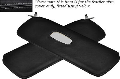 GREY STITCHING FITS ALFA ROMEO GIULIETTA 101 54-62 2X SUN VISORS LEATHER COVER