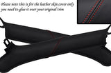 RED STITCH FITS MAZDA MX5 MK2 2.5 MIATA 98-05 2 X WINDSCREEN PILLAR COVERS ONLY
