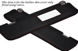RED STITCH FITS ROVER 200 214 218 95-99 2X SUN VISORS LEATHER COVERS ONLY