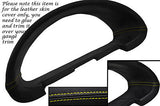 YELLOW STITCH FITS CITROEN SAXO 96-04 GAUGE SPEEDO TRIM SURROUND LEATHER COVER