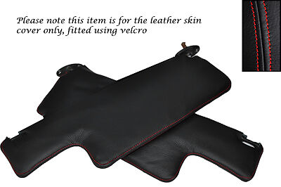 RED STITCHING FITS ALFA ROMEO ALFETTA GTV6 74-86 2X SUN VISORS COVER ONLY