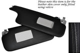 GREY STITCH FITS RENAULT MEGANE 2002-2008 2X SUN VISORS LEATHER COVERS ONLY