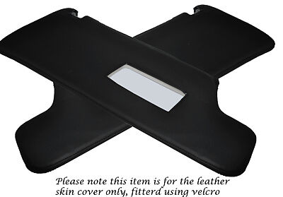 BLACK STITCH FITS LAND ROVER DISCOVERY 200 300 TD5 V8 96-04 2X SUN VISORS COVERS