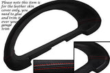 RED STITCH FITS CITROEN SAXO 96-04 GAUGE SPEEDO TRIM SURROUND LEATHER COVER