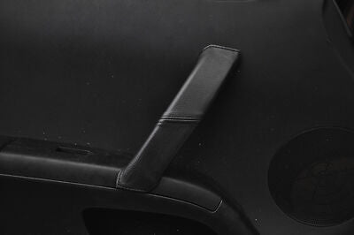 BLACK STITCH FITS NISSAN 350Z 03-09 1X PASSENGER DOOR HANDLE LEATHER COVER ONLY