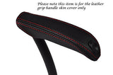 RED STITCH FITS FORD KUGA 08-12  LEATHER HANDBRAKE HANDLE COVER ONLY CUSTOM NEW