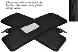BLACK STITCHING FITS ROVER P5 P5B V8 COUPE 2X SUN VISORS LEATHER COVERS ONLY