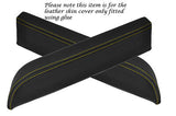 YELLOW STITCH FITS NISSAN 350Z FAIRLADY 03-06 2X DOOR ARMREST LEATHER COVERS