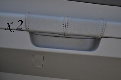 GREY STITCHING FITS CHRYSLER 300C CRD 06-11 2X REAR DOOR HANDLE GREY  COVERS