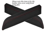 RED STITCH FITS NISSAN 350Z FAIRLADY 03-06 2X DOOR ARMREST LEATHER COVERS