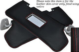 RED STITCH FITS FORD FIESTA MK4 MK5 95-01 2X SUN VISORS LEATHER COVERS ONLY