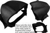 BLACK STITCHING FITS LOTUS ELISE 2008-2013 SPEEDO GAUGE HOOD LEATHER COVER ONLY