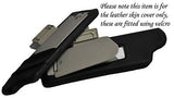 BLACK STITCH FITS MG MGF MGTF 95-05  2X SUN VISORS LEATHER COVERS ONLY