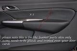 RED STITCHING FITS  HONDA CIVIC TYPE R 06-11 2X FRONT DOOR CARD LEATHER COVERS