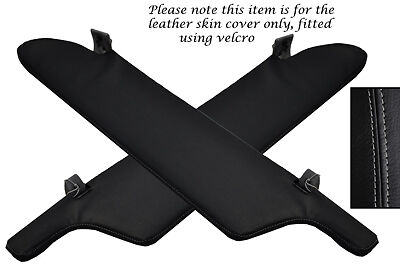GREY STITCH FITS VW T4 TRANSPORTER CARAVELLE CAMPER 2X SUN VISORS COVERS
