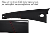 RED STITCH FITS MAZDA MX5 MK2 2.5 MIATA 98-05 ROOF TRIM PANEL LEATHER COVER