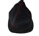 RED STITCH FITS FORD TRANSIT MK5 94-00 BLACK GEAR GAITER FITS OVER RUBBER