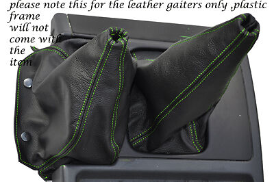GREEN STITCHING FITS NISSAN PATROL Y60 LEATHER GEAR GAITER SHIFT BOOT ONLY