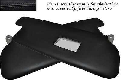 BLACK STITCH FITS TOYOTA LANDCRUISER VX 80 2X SUN VISORS LEATHER COVERS ONLY