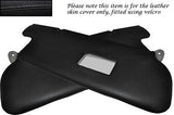 BLACK STITCH FITS TOYOTA LANDCRUISER VX 80 2X SUN VISORS LEATHER COVERS ONLY