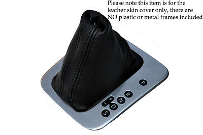 BLACK STITCH FITS VW TIGUAN 2007-2013 DSG AUTO AUTOMATIC LEATHER GEAR GAITER