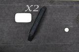 BLACK STITCH FITS VW T25 BUS VAN VANAGON WESTFALIA 2X DOOR HANDLE LEATHER COVER