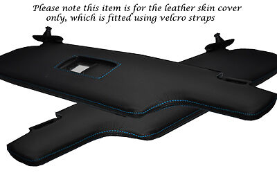 BLUE STITCHING FITS PORSCHE 928 77-95  2X SUN VISORS LEATHER COVERS ONLY