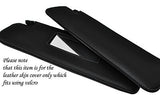 GREY STITCH FITS FORD CAPRI MK1 MK2 MK3 68-87 2X SUN VISORS LEATHER COVERS ONLY