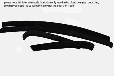 black stitch FITS BMW 3 SERIES  E90 E91 4X DOOR TRIM SUEDE  COVERS ONLY