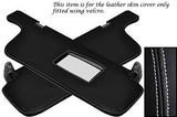 WHITE STITCH FITS NISSAN 200SX S13 1988-1994 2X SUN VISORS LEATHER COVERS ONLY
