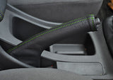 GREEN STITCHING FITS TOYOTA HILUX  2005-2013 LEATHER HANDBRAKE GAITER ONLY