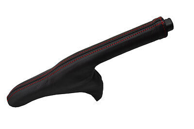 RED STITCH FITS KIA PICANTO 2005-2010 LEATHER HANDBRAKE GAITER CUSTOM NEW