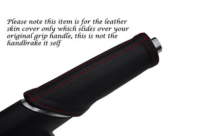 RED STITCHING FITS AUDI A1 LEATHER HANDBRAKE HANDLE COVER ONLY CUSTOM NEW