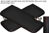 RED STITCH FITS VAUXHALL OPEL VIVA 2X SUN VISORS LEATHER COVERS ONLY CUSTOM NEW