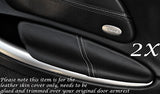 WHITE STITCH FITS PORSCHE BOXSTER 986  2X DOOR ARMREST LEATHER COVERS ONLY