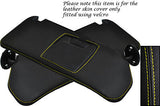 YELLOW STITCHING FITS TOYOTA SUPRA MK4 1993-2002 2X SUN VISORS LEATHER COVERS