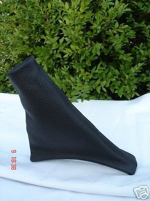 FITS PEUGEOT  206 BLACK LEATHER HANDBRAKE GAITER NEW CUSTOM NEW MADE IN UK