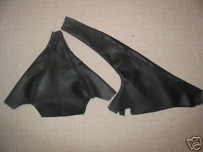 FITS AUDI UR QUATTRO GT GEAR AND HANDBRAKE GAITERS BLACK CUSTOM NEW MADE IN UK